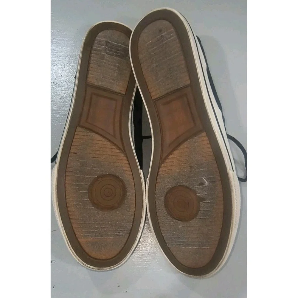 Polo Ralph Lauren Vaughn Canvas Suede Shoes Men's 10 D Boat Comfort Black